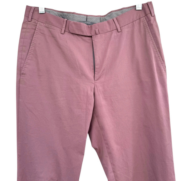 Ermenegildo Zegna Pants Mens 48R 32x32 Premium Trousers Stretch 100% Cotton - Picture 3 of 13